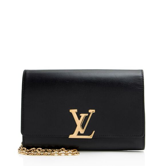 Louis Vuitton Handbags - Louis Vuitton Calfskin Chain Louise GM Clutch